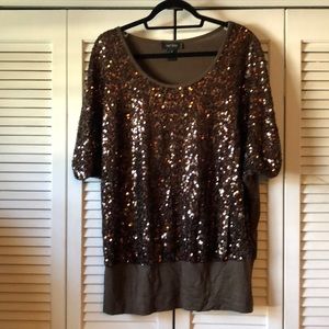 Karen Kane Sequin Shirt
